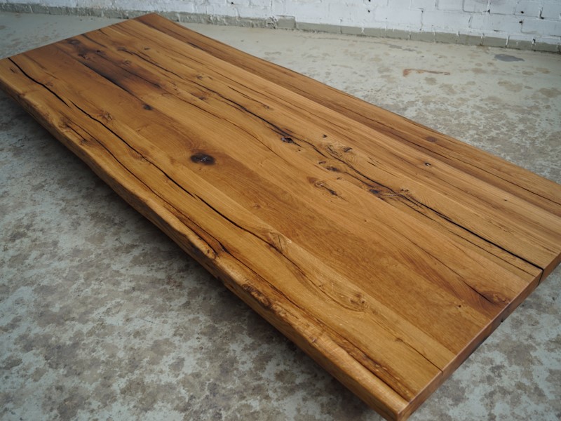 Altholz Eiche Tischplatte
